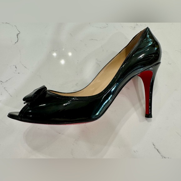 Christian Louboutin Milady Black Patent Leather Heels Size 40/ 8.5 US - Picture 11 of 14